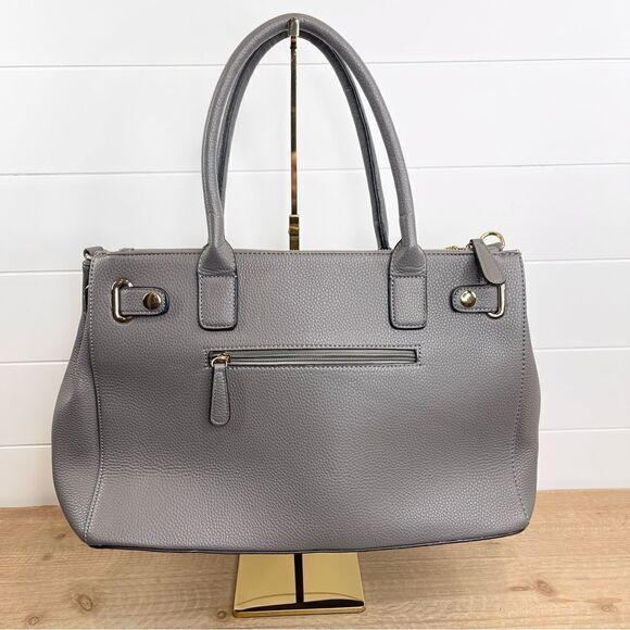 Dasein Women’s Handbag Satchel Top Handle Purse Gray - Picture 2 of 15